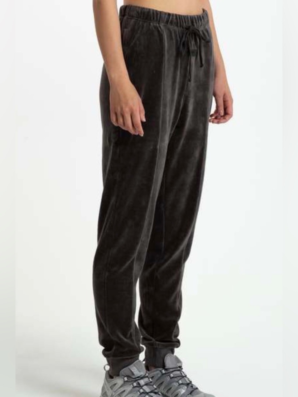Fear of God Charcoal Gray Velour Joggers
